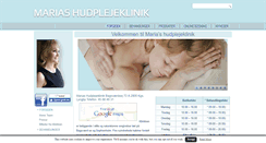 Desktop Screenshot of mariashudpleje.dk
